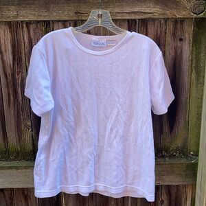 Basic Editions ribbed top sz. L